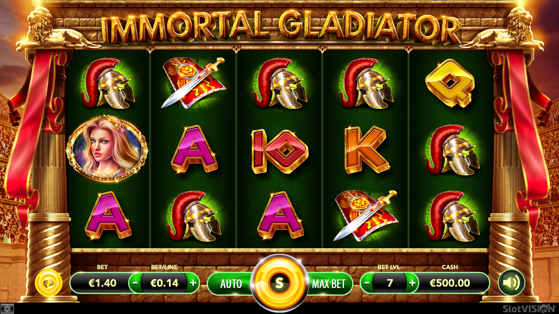 Игровой автомат Gladiator【Гладиатор】 ▷ Играть онлайн.